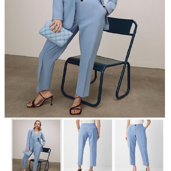 Simons Contemporaine Women’s Ankle Pants, Size 2, Colour Sand - Picture 2 of 12